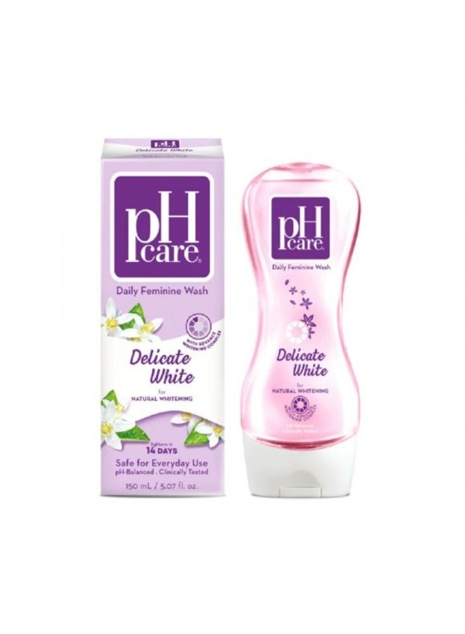 Ph Care Daily Feminine Wash Delicate White 150 ml - Image 1